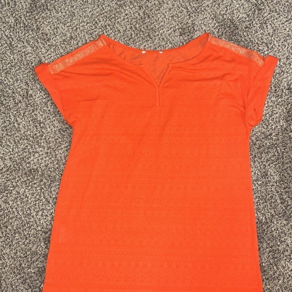 Girls Orange Short Sleeved Shirt - Size S